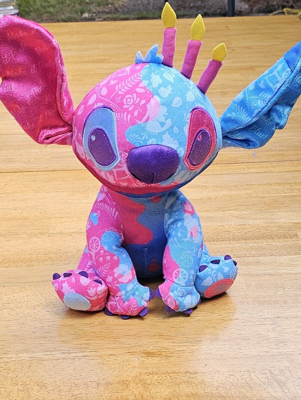 Disney Stitch Crashes Sleeping Beauty Birthday Cake Plush